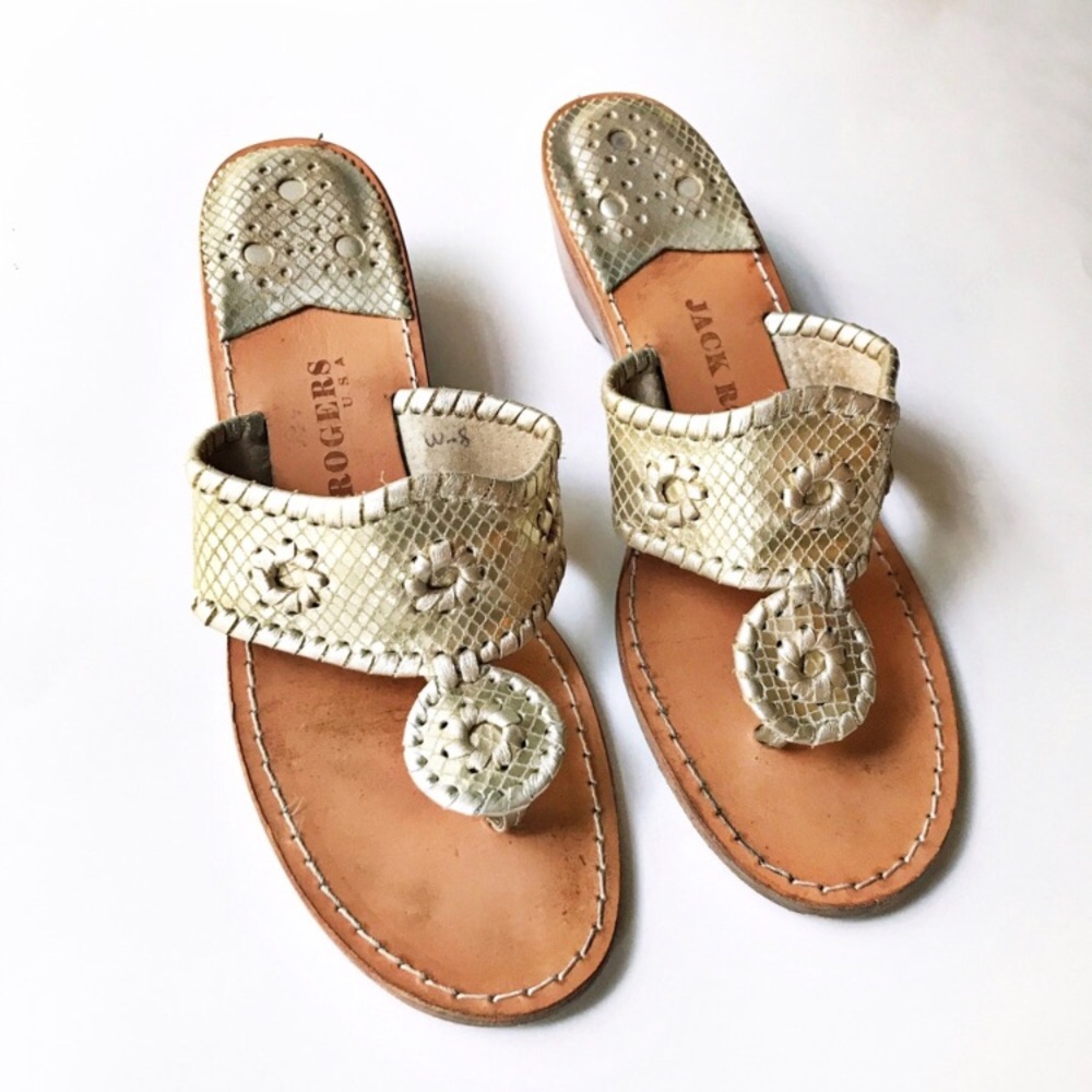 Jack Rogers Light Gold Sandals